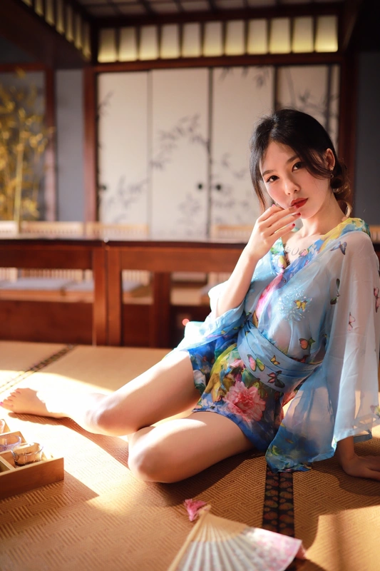 - 水蓝和服 - 抖娘-利世