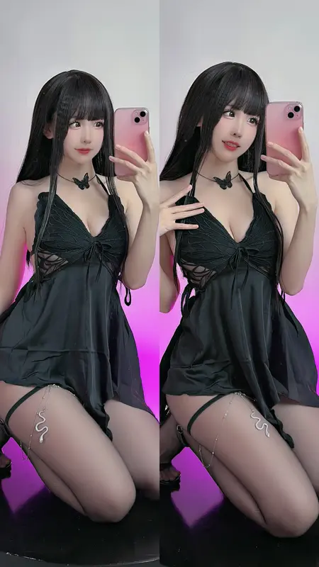 黑丝吊带服 - miko酱ww